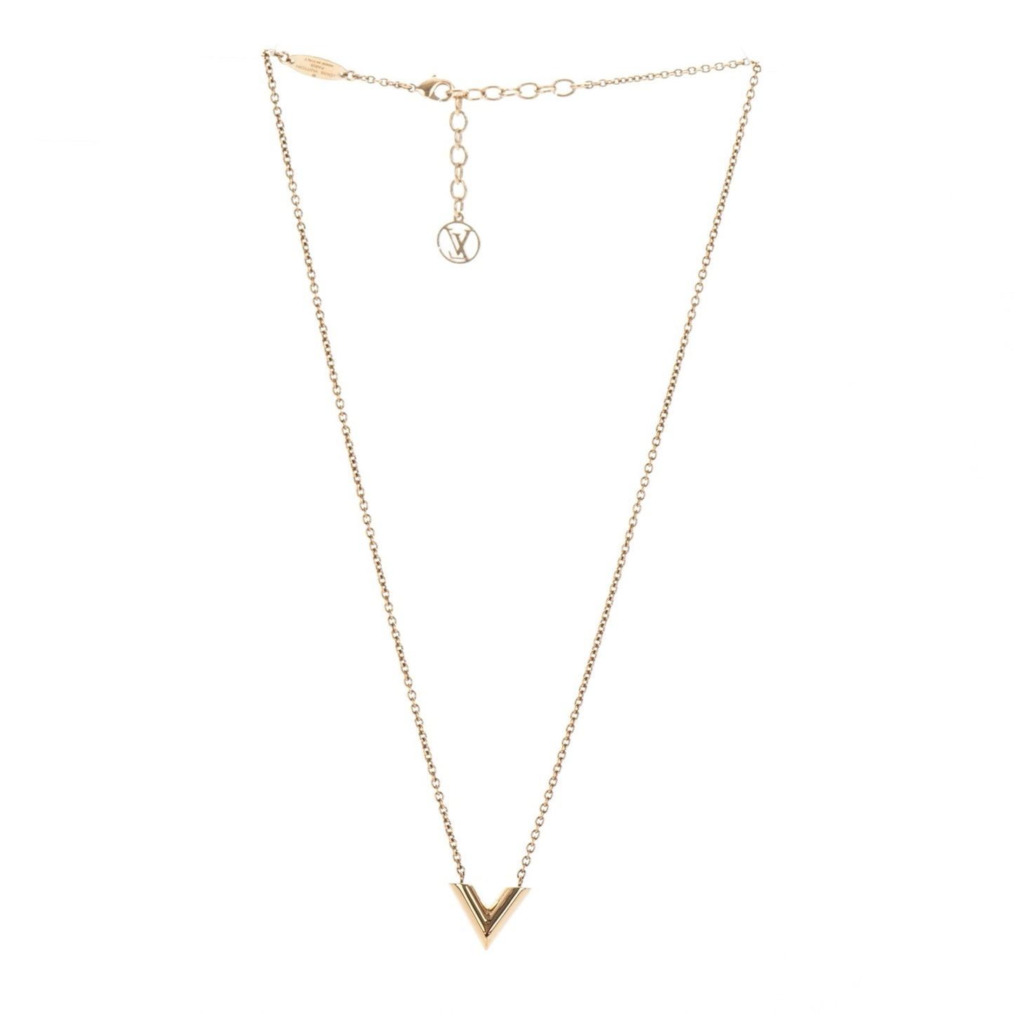 Essential V Necklace Gold