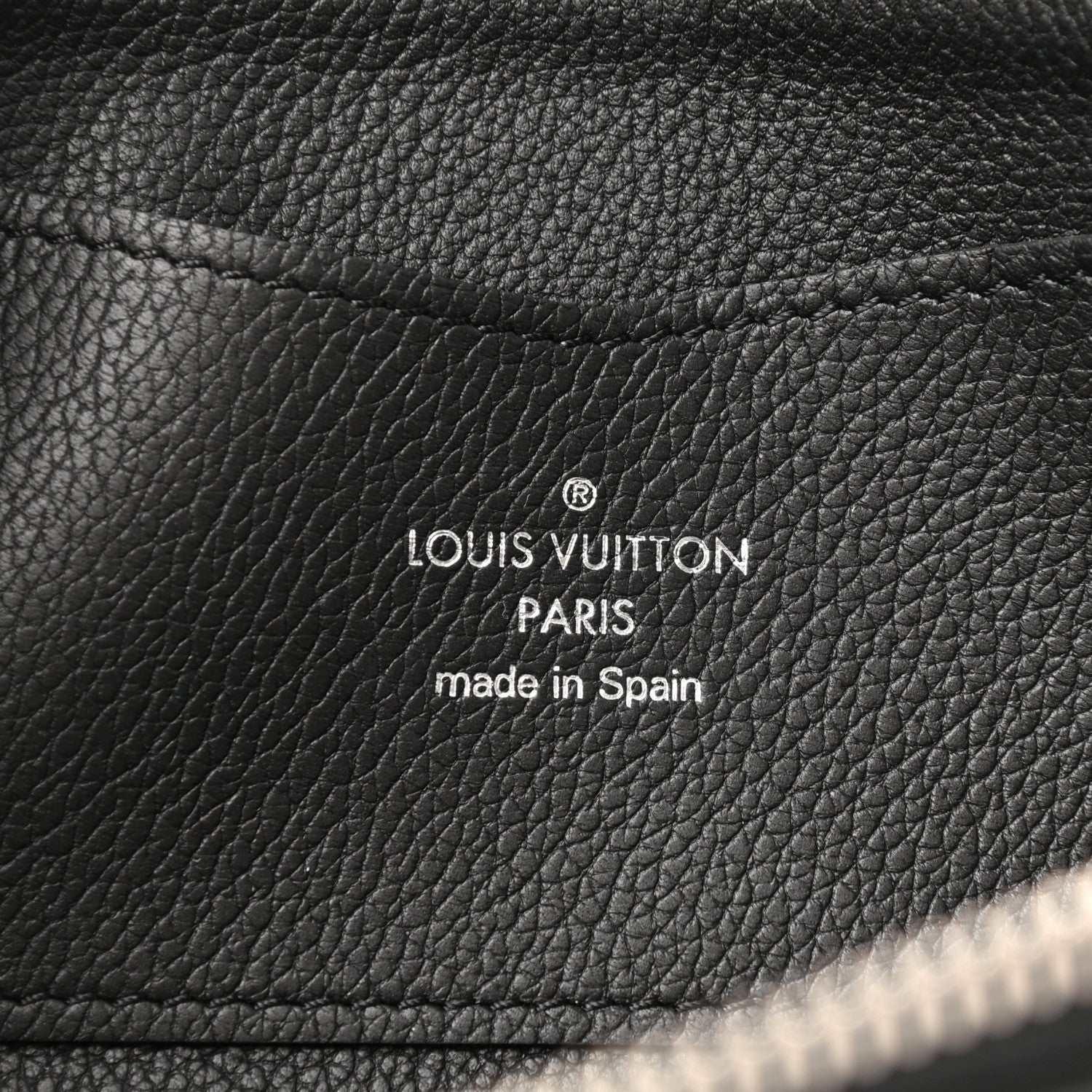 Louis Vuitton Calfskin Zippy Lockme Wallet Black 6 of 8