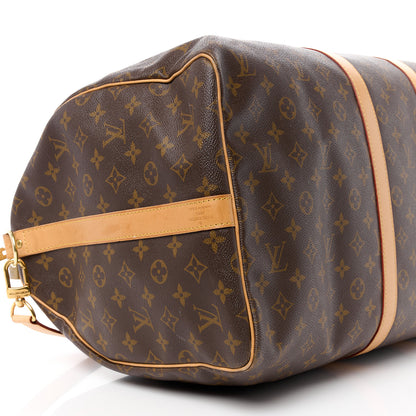 Louis Vuitton Monogram Keepall Bandouliere 55 10 of 16