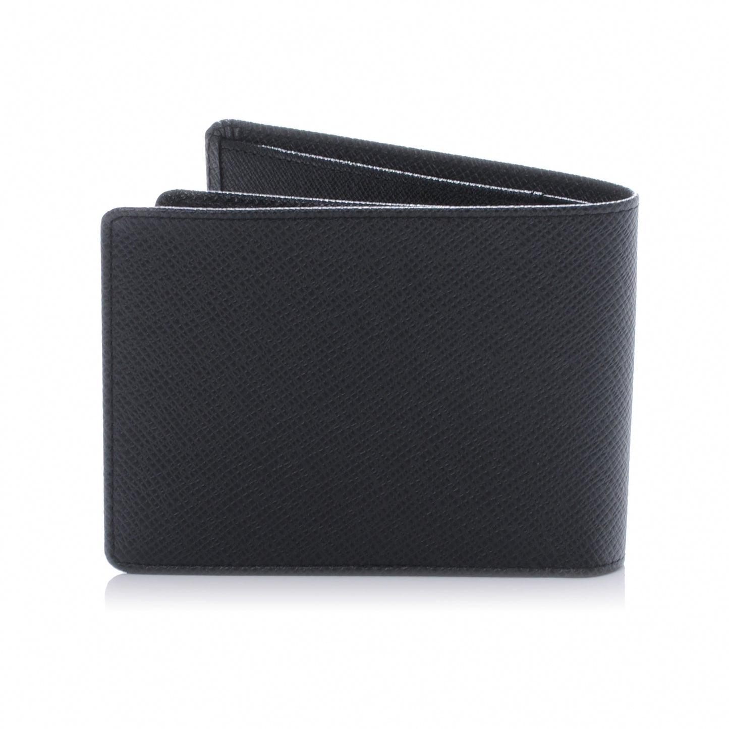 Taiga Mens Billfold Wallet w 3 Flaps Black