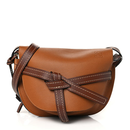 Loewe Grained Calfskin Small Gate Crossbody Bag Caramel Pecan 1 of 10