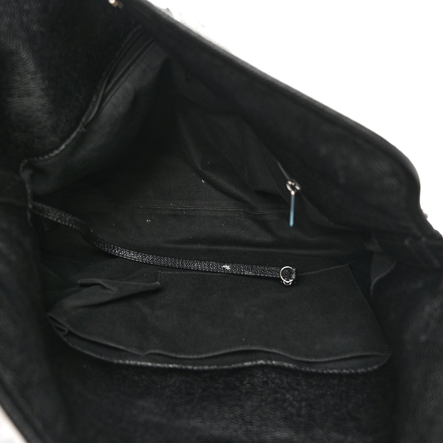 Caviar Quilted French Riviera Shouler Bag Black