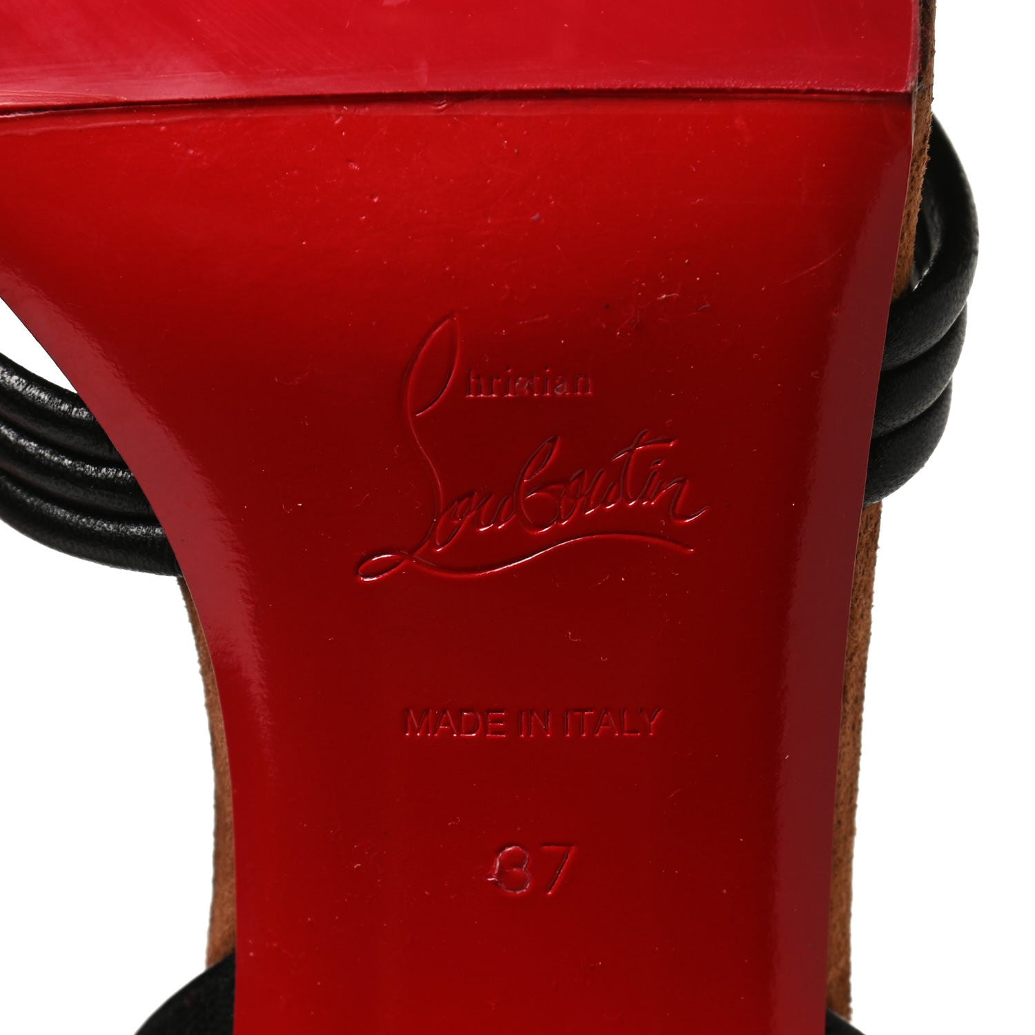 Christian Louboutin Calfskin Ella 85 Sandals 37 Black 8 of 11