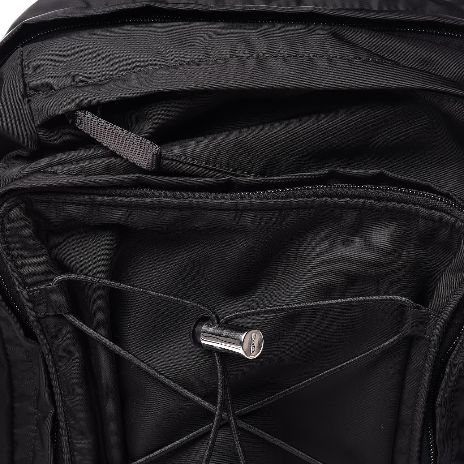 Prada Nylon Montagna Compression Backpack Black 9 of 9