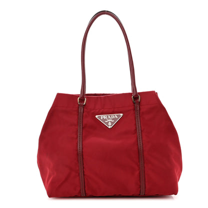 Prada Tessuto Nylon Tote Red 1 of 9