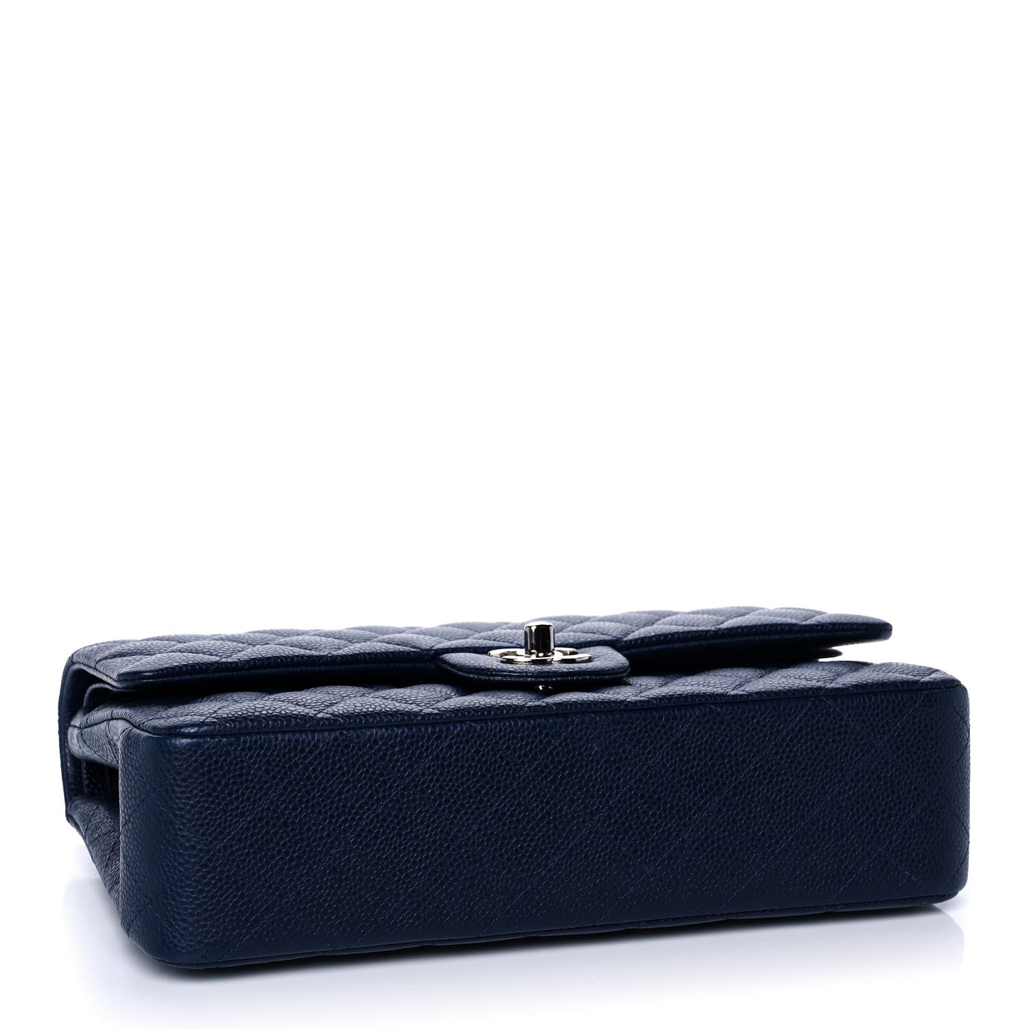 Chanel Caviar Quilted Medium Double Flap Navy 4 of 13
