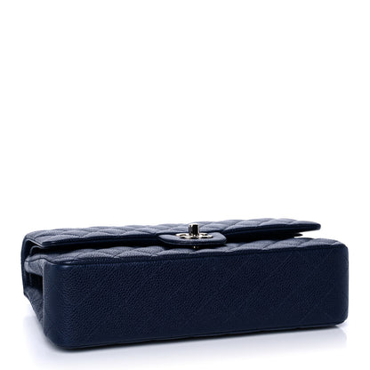 Chanel Caviar Quilted Medium Double Flap Navy 4 of 13