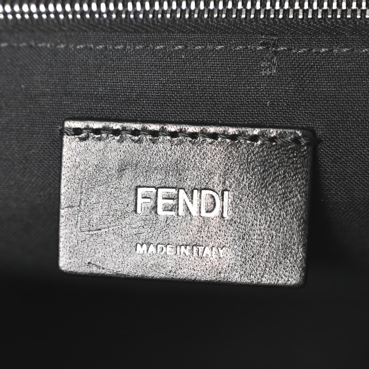 Vitello Century Bi-Color FF 1974 Embossed Belt Bag Maya Black