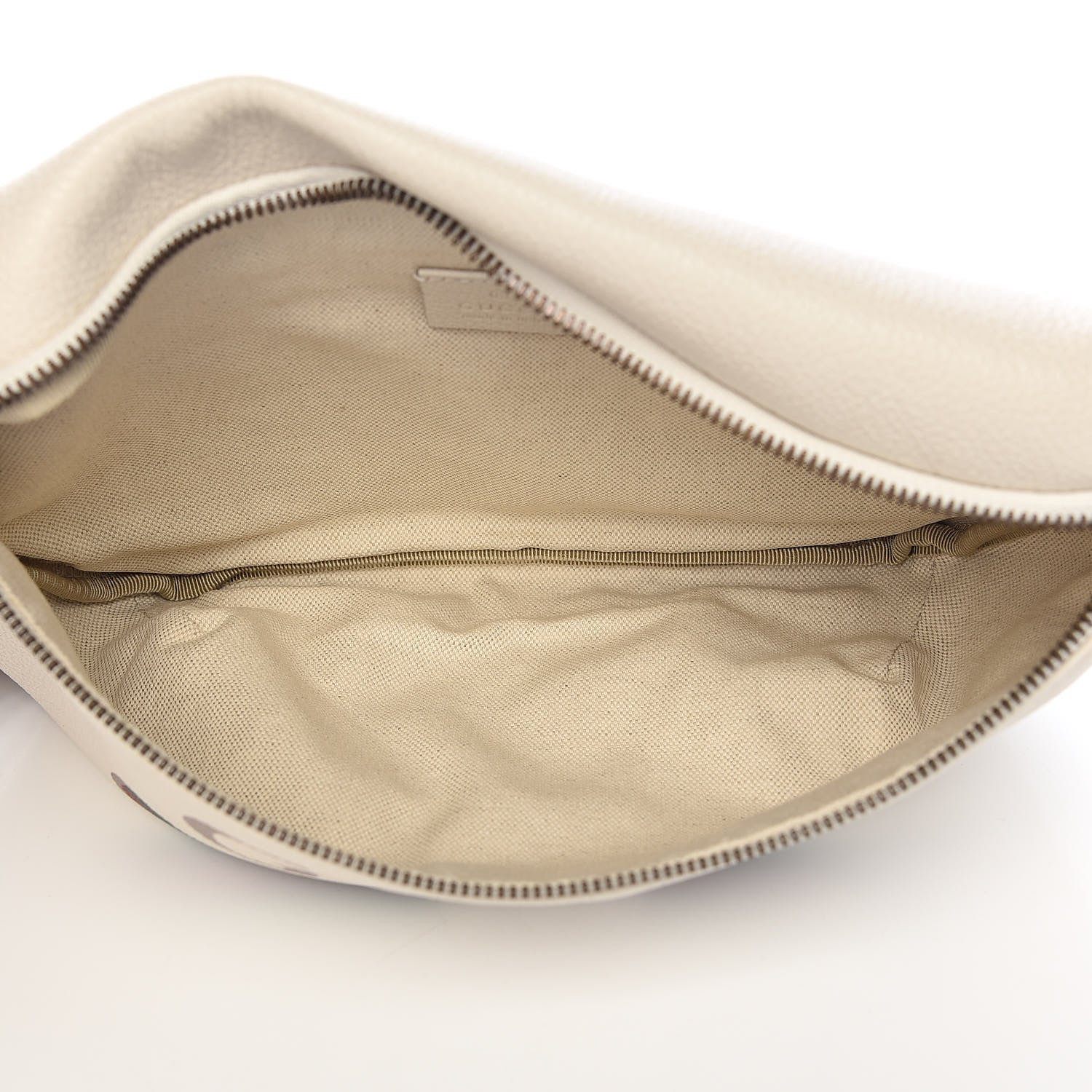 Gucci Grained Calfskin Small Logo Belt Bag White 6 of 10