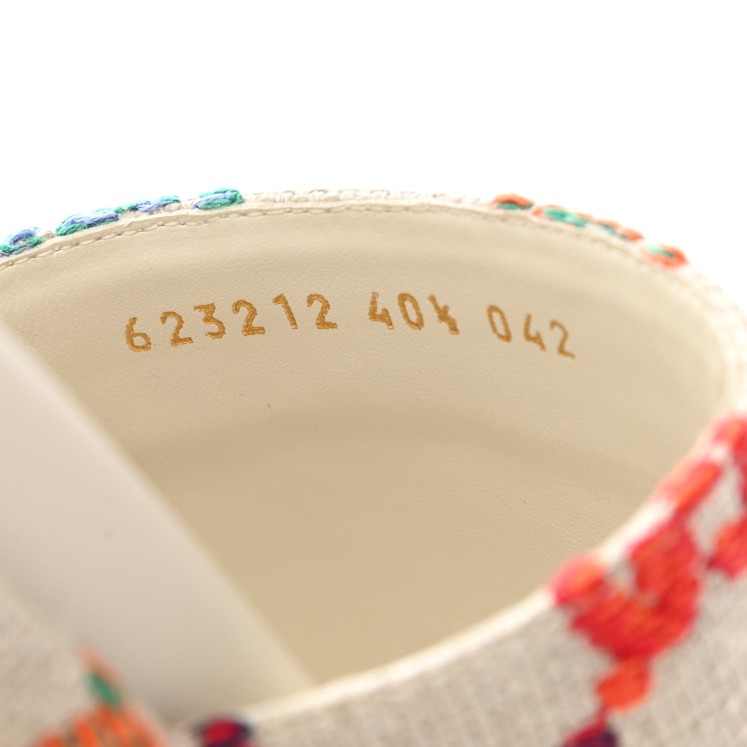 Gucci Linen Psychedelic Mini GG Monogram Angelina Platform 55mm Slide Sandals 40.5 Multicolor 8 of 9