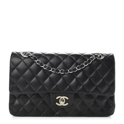 Chanel Lambskin Quilted Medium Double Flap Black 1 of 10