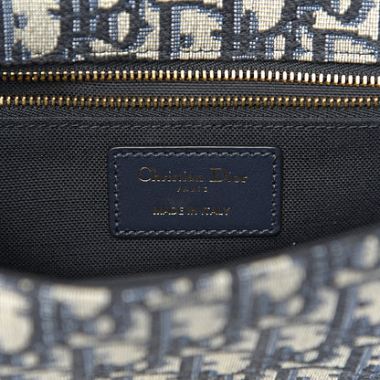 Christian Dior Oblique 30 Montaigne Flap Bag Blue 6 of 10
