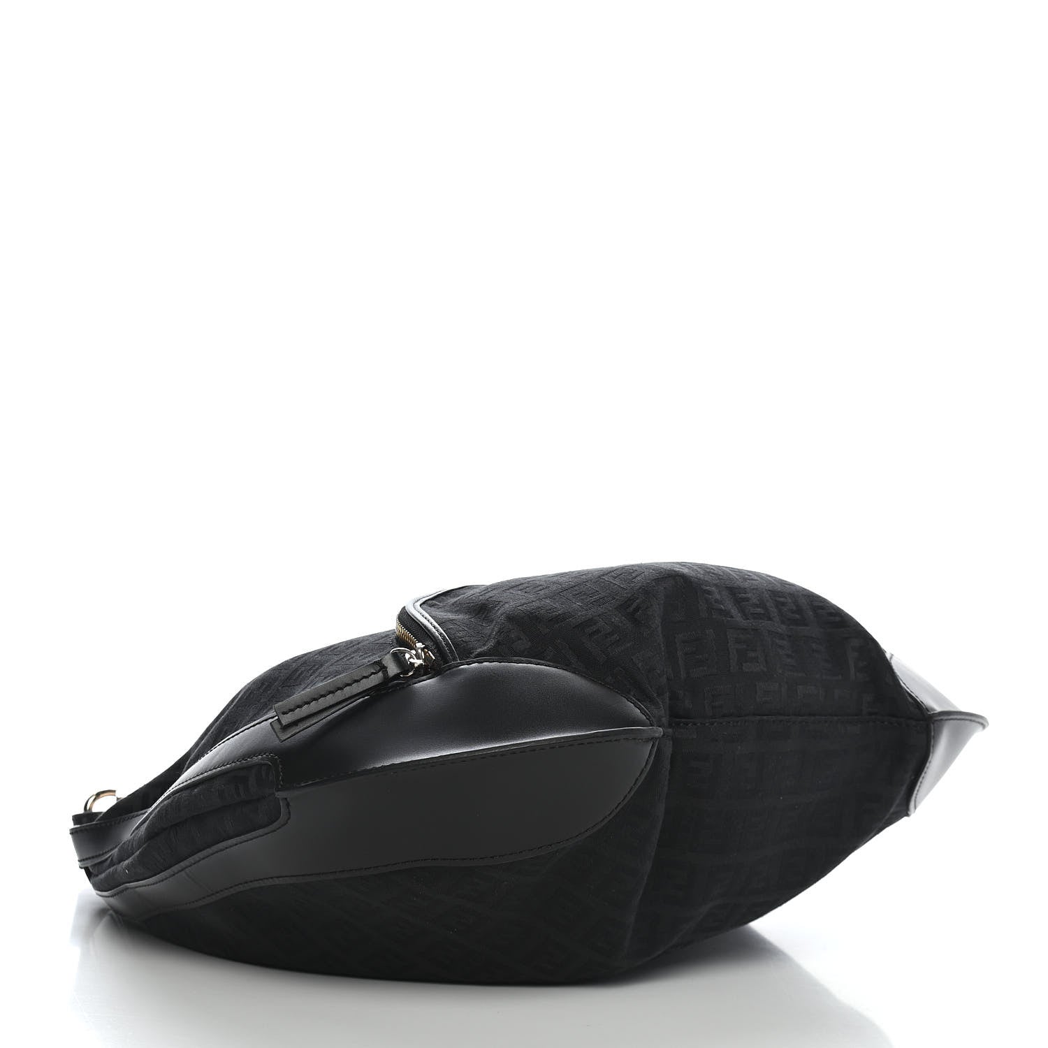Fendi Zucchino Cuoio Chef Hobo Black 3 of 7