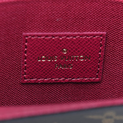 Louis Vuitton Monogram Pochette Felicie Chain Wallet Fuchsia 6 of 8