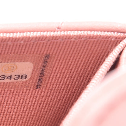 Chanel Lambskin Quilted Flap Card Holder Pink 8 of 15