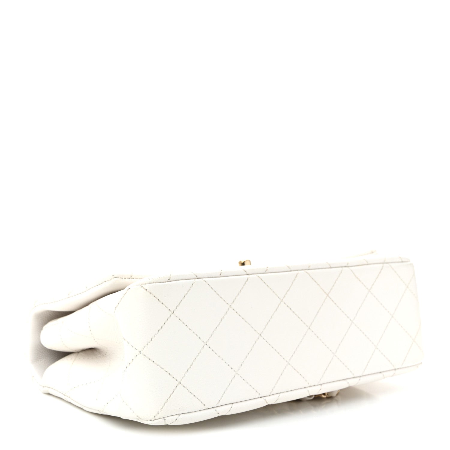 Chanel Caviar Quilted Small Top Handle Flap With Chain Black White 4 of 11