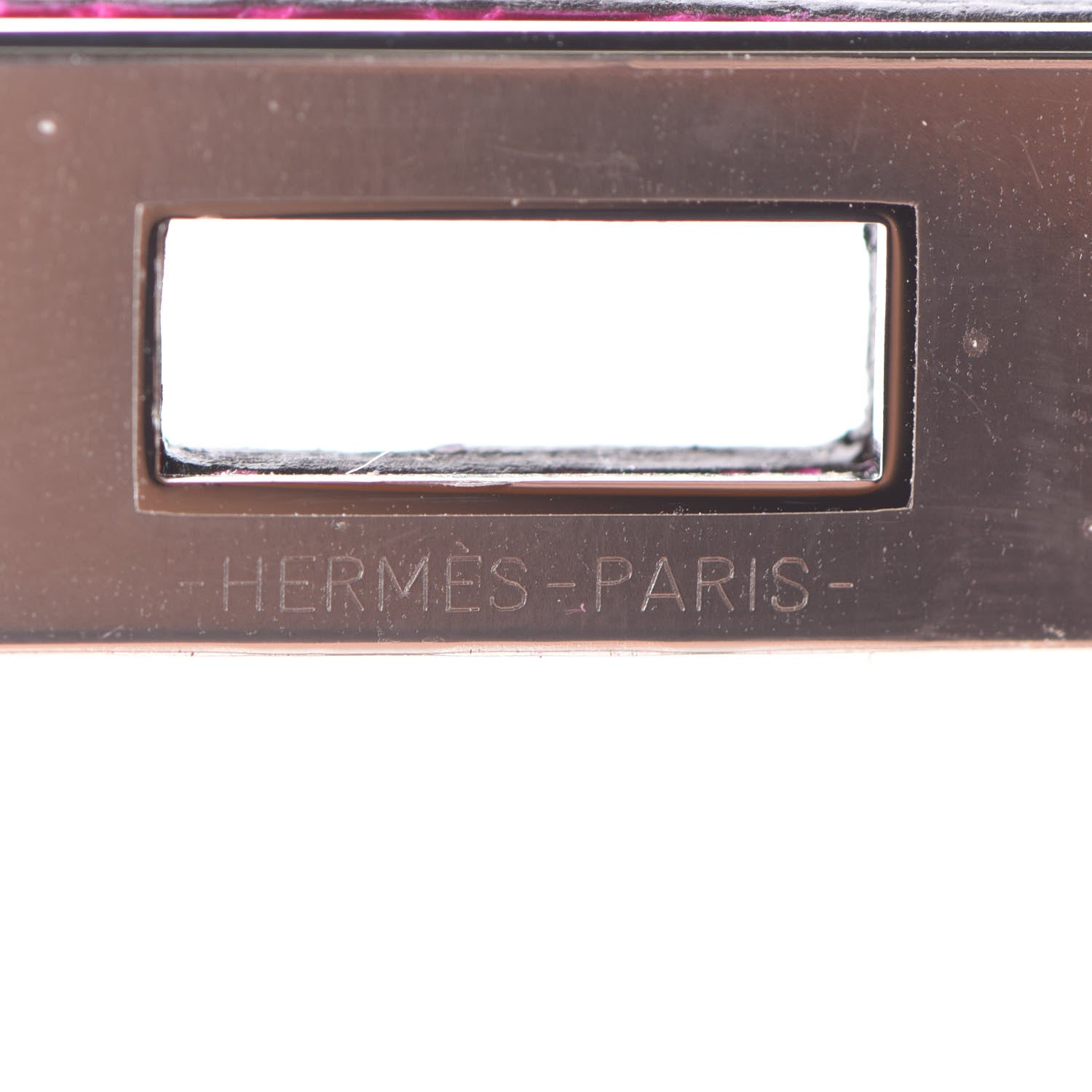 Hermes Shiny Niloticus Crocodile Birkin 25 Rose Scheherazade 28 of 32