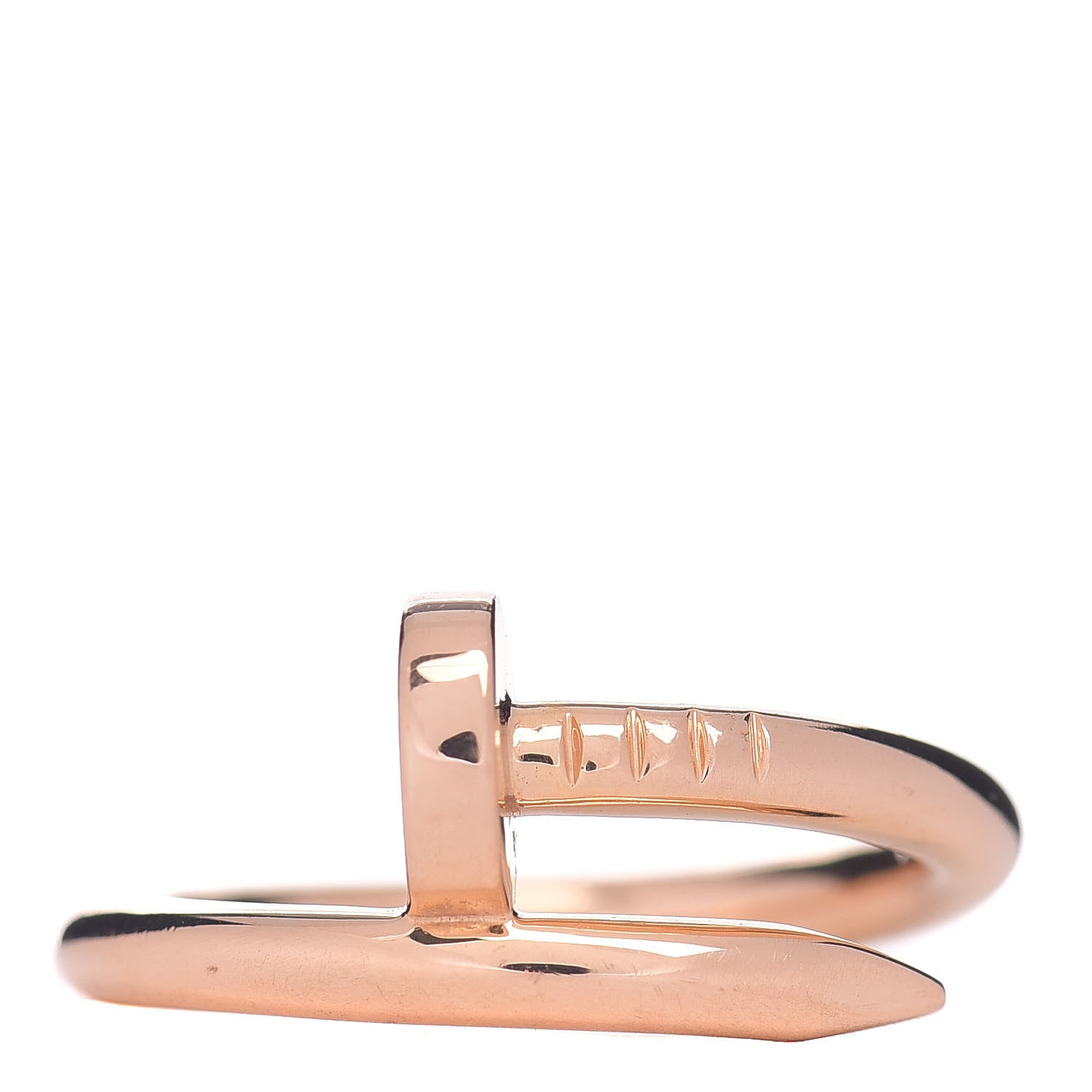 Cartier 18K Pink Gold Juste Un Clou Ring 55 7.25 1 of 5