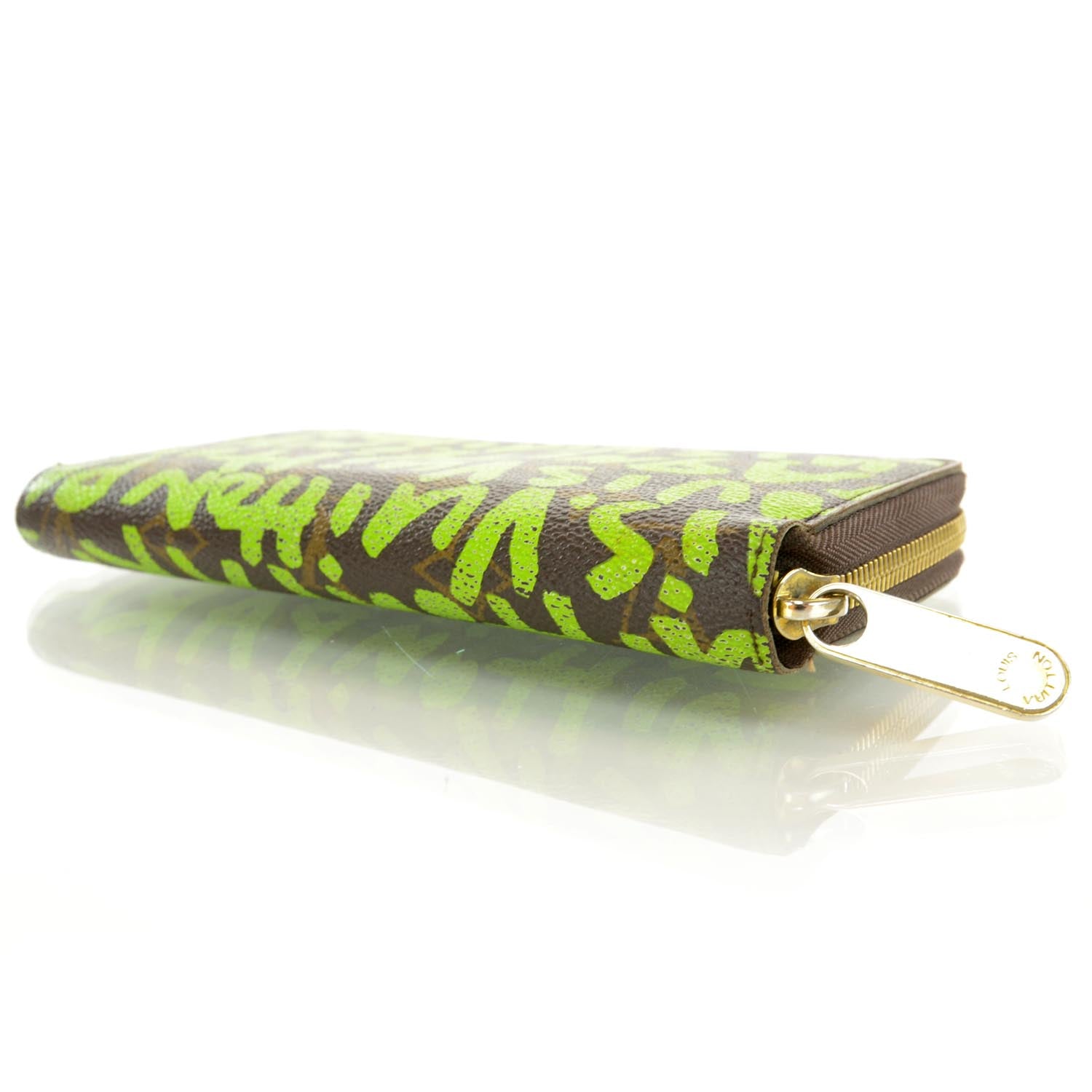 Louis Vuitton Monogram Graffiti Zippy Wallet Green 3 of 7