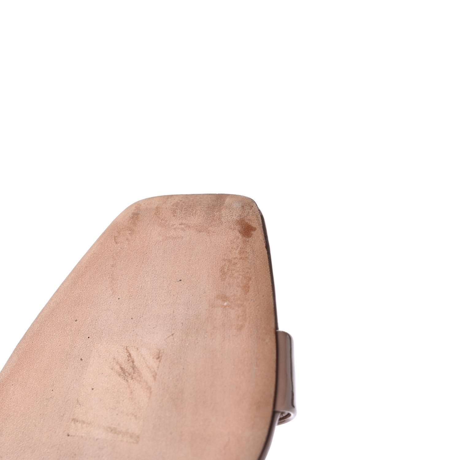 Saint Laurent Patent Calfskin Amber 105 Ankle Strap Sandals 36 Beige 9 of 10