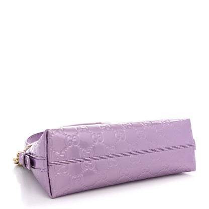 Gucci Shine Guccissima Emblem Small Shoulder Bag Lilac Haz 4 of 10