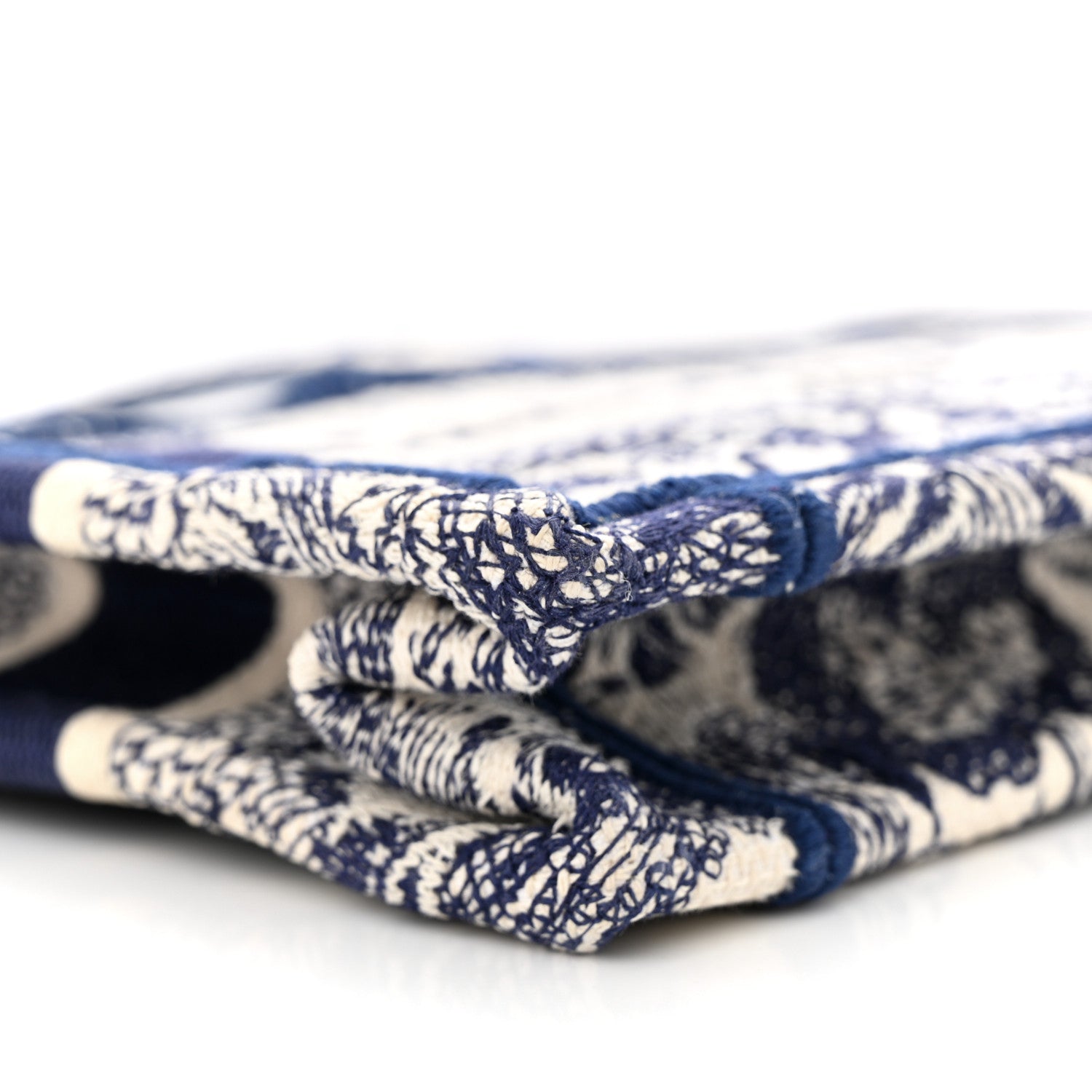 Christian Dior Canvas Embroidered Mini Toile De Jouy Book Tote Blue 9 of 14