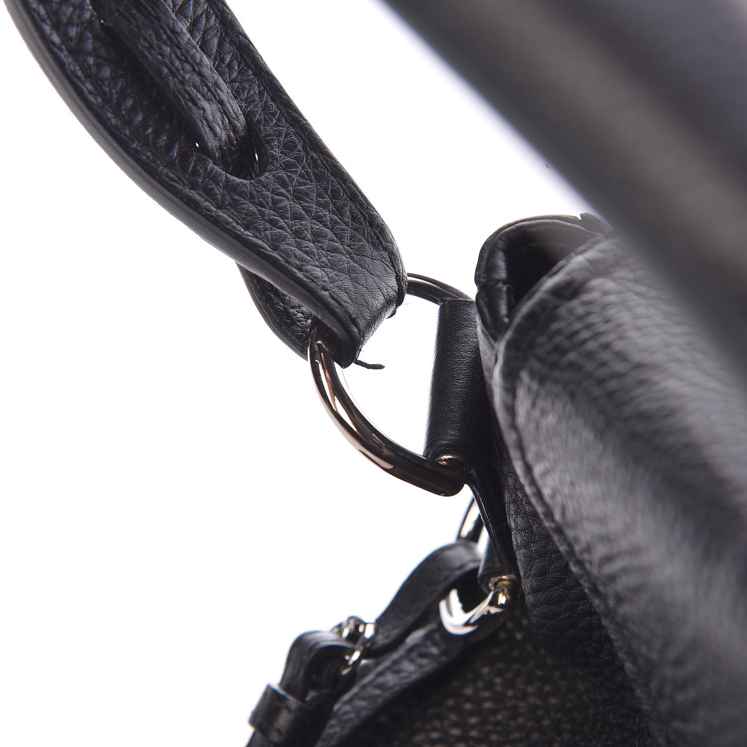 Gucci Pebbled Calfskin Medium Techno Horsebit Shoulder Flap Bag Black 11 of 12