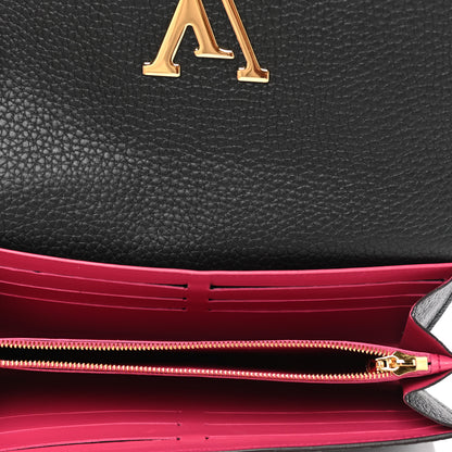 Louis Vuitton Taurillon Capucines Wallet Black 5 of 7