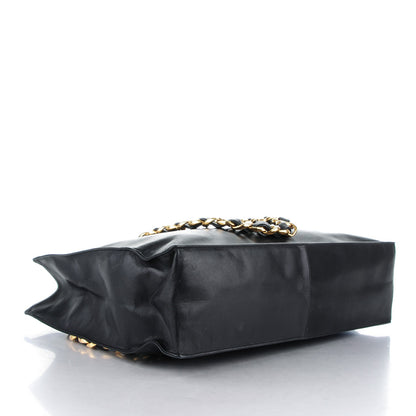 Chanel Lambskin CC Tote Black 4 of 9
