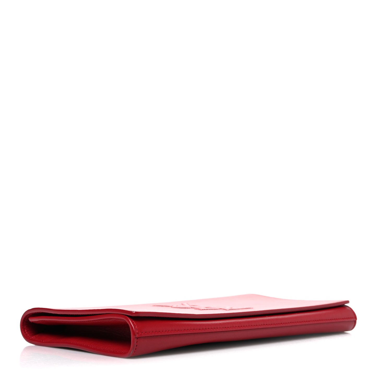 Calfskin Monogram Large Belle De Jour Clutch Red