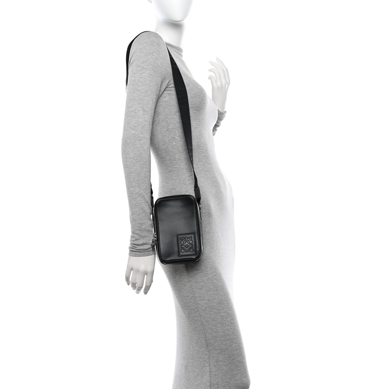 Loewe Smooth Calfskin Vertical Pocket Crossbody Black 2 of 10