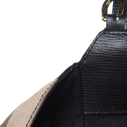Burberry Grainy Calfskin House Check Small Canterbury Black 14 of 14