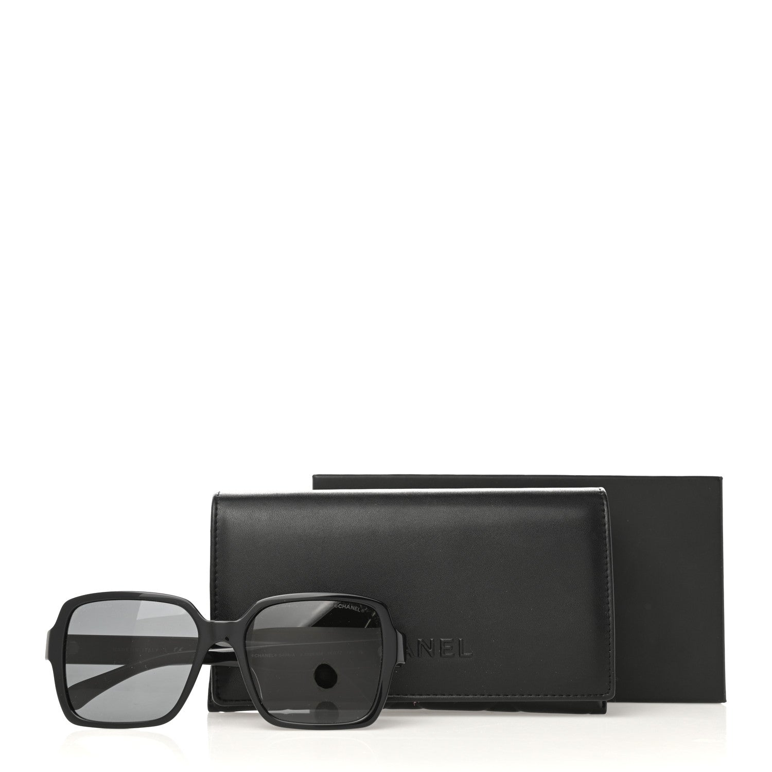 Chanel Acetate Square Sunglasses 5408-A Black 8 of 8