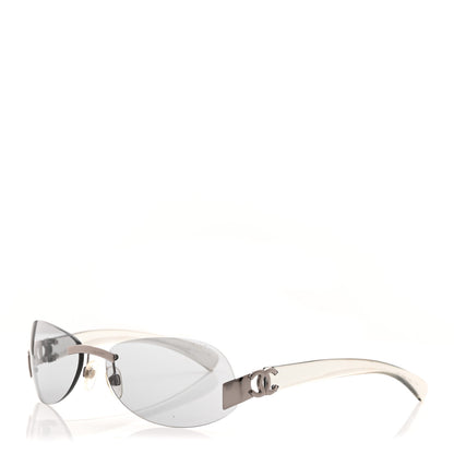 Chanel Frameless CC Logo Sunglasses 4037 Clear 1 of 8