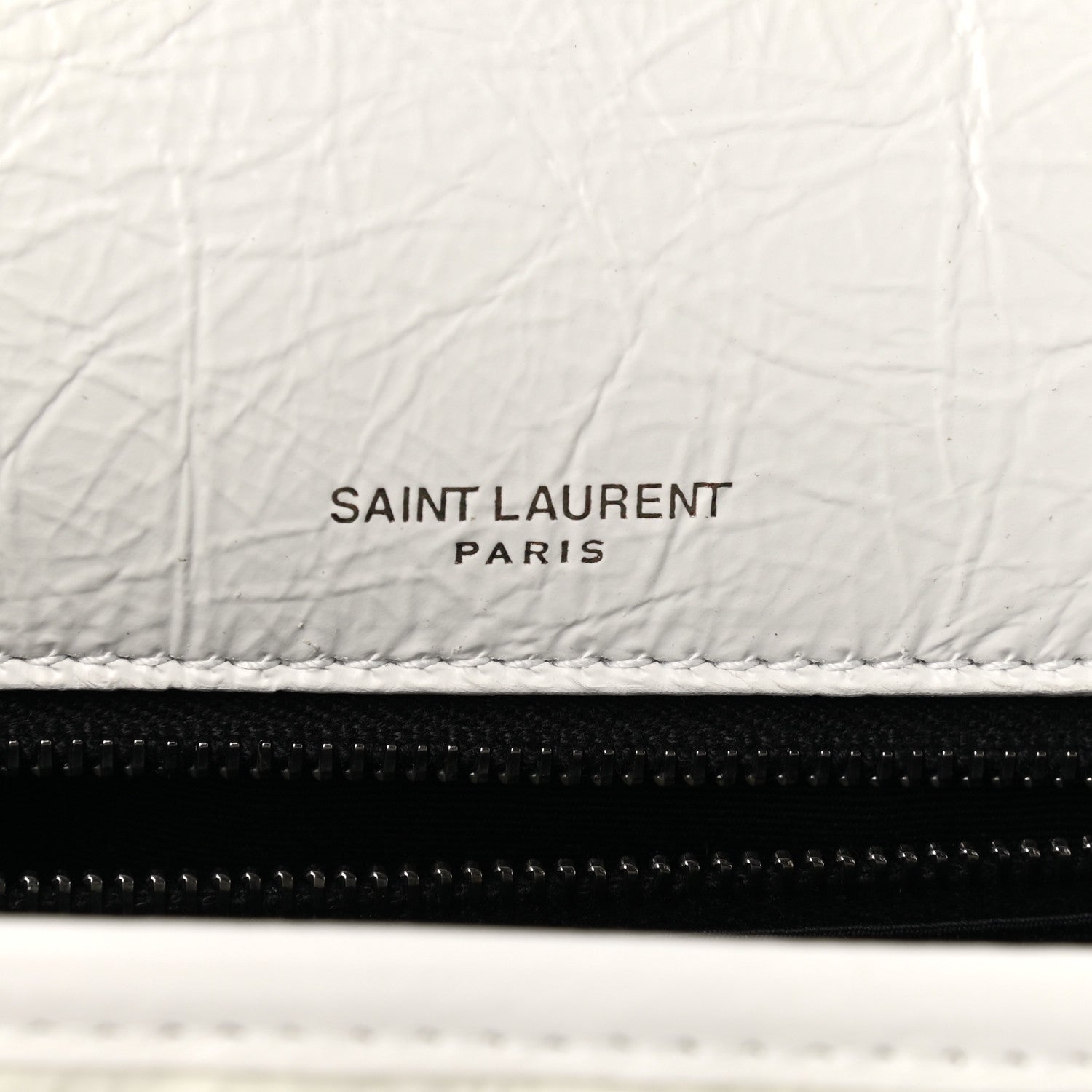 Saint Laurent Crinkled Calfskin Matelasse Monogram Medium Niki Chain Satchel Dirty White 6 of 14