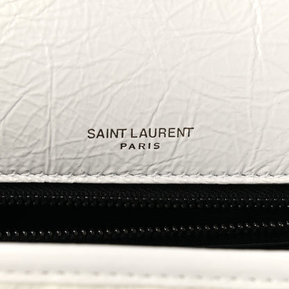 Saint Laurent Crinkled Calfskin Matelasse Monogram Medium Niki Chain Satchel Dirty White 6 of 14