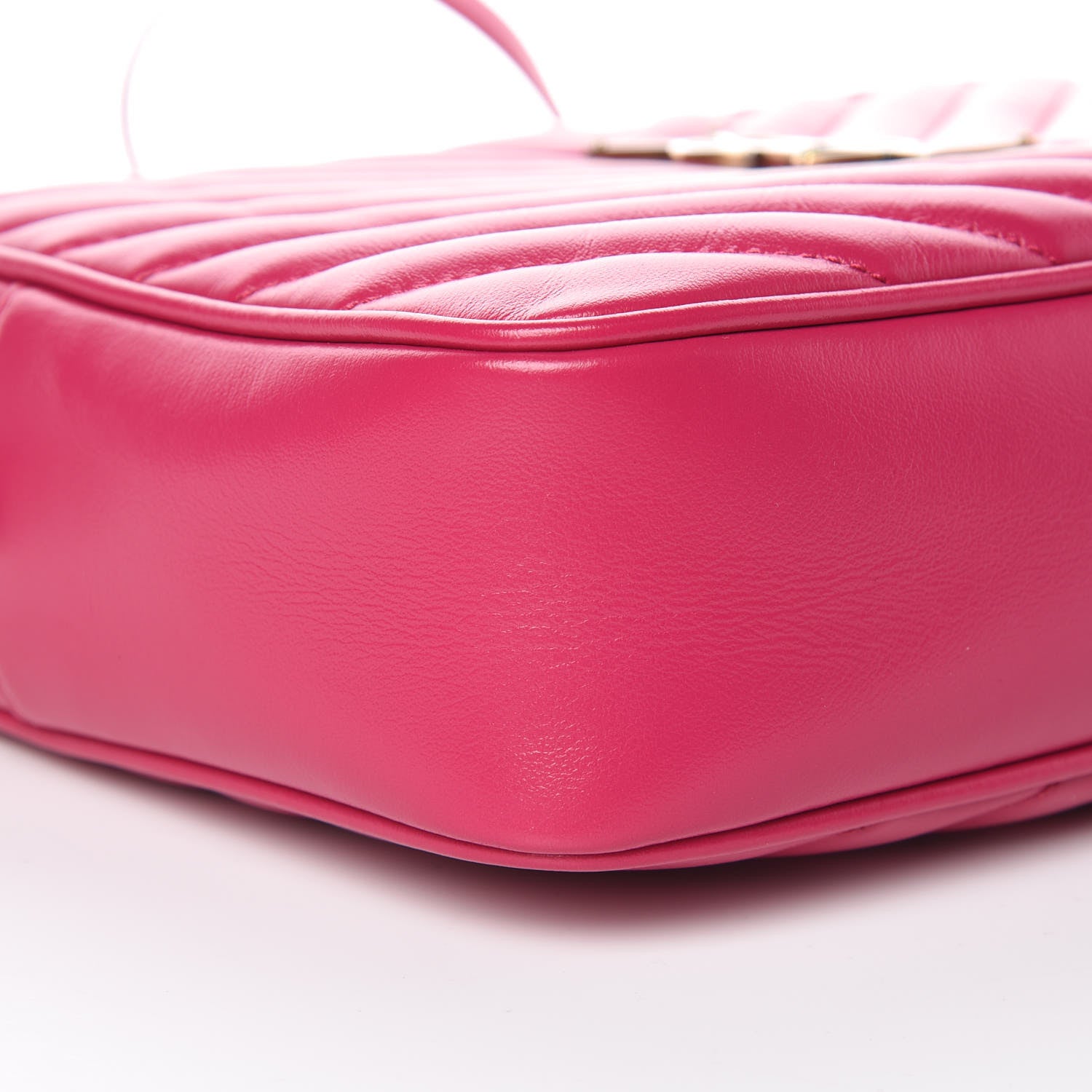 Saint Laurent Calfskin Matelasse Monogram Lou Camera Bag Bright Pink 8 of 9