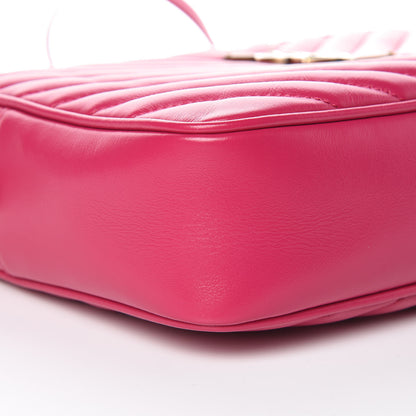 Saint Laurent Calfskin Matelasse Monogram Lou Camera Bag Bright Pink 8 of 9