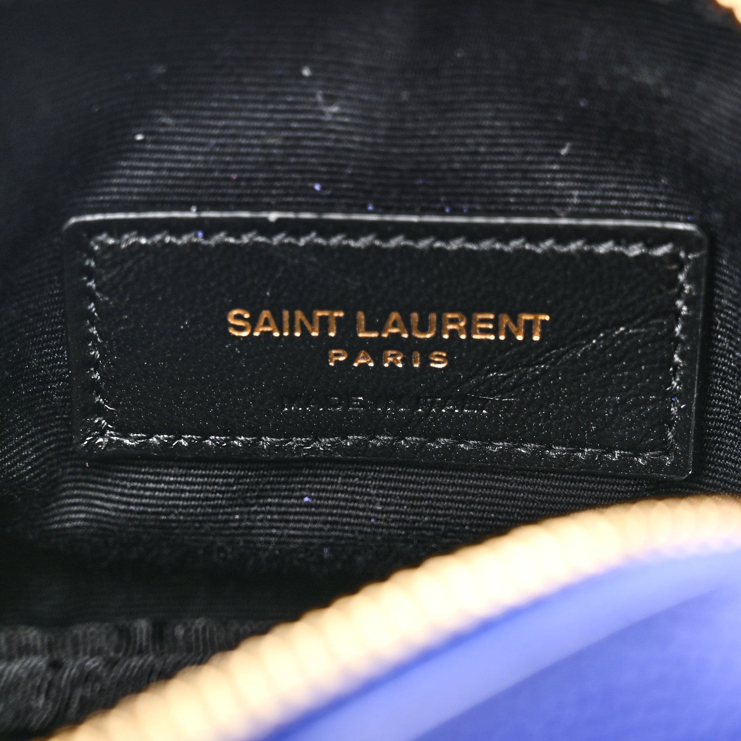 Saint Laurent Grain De Poudre Matelasse Monogram Baby Lou Camera Bag Sapphire Blue 6 of 10