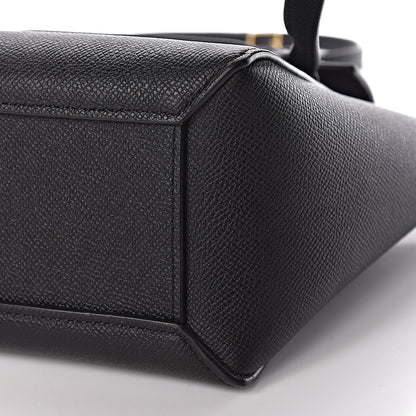 Celine Grained Calfskin Nano Belt Bag Black 9 of 10