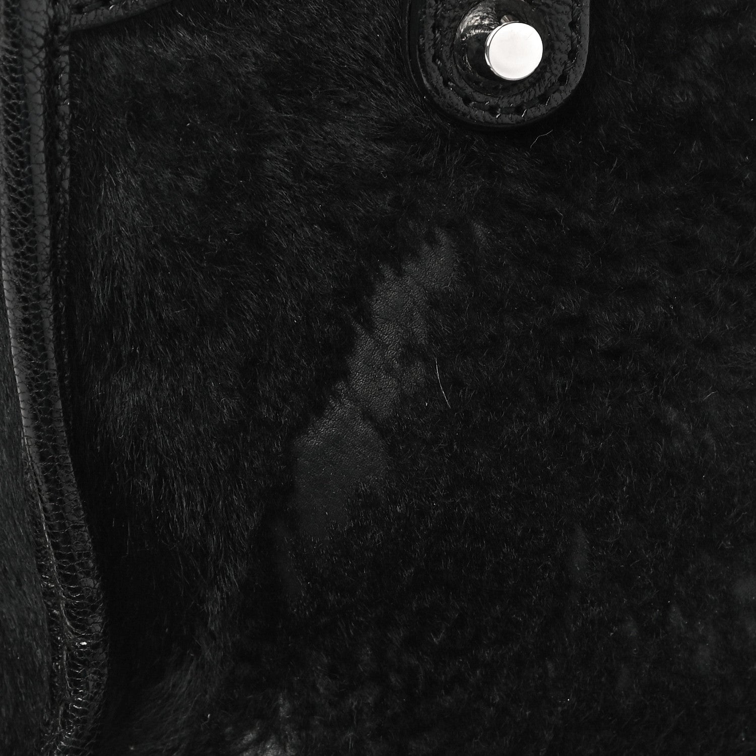 Balenciaga Chevre Pony Hair Silver Classic Hardware Mini City Black 12 of 15