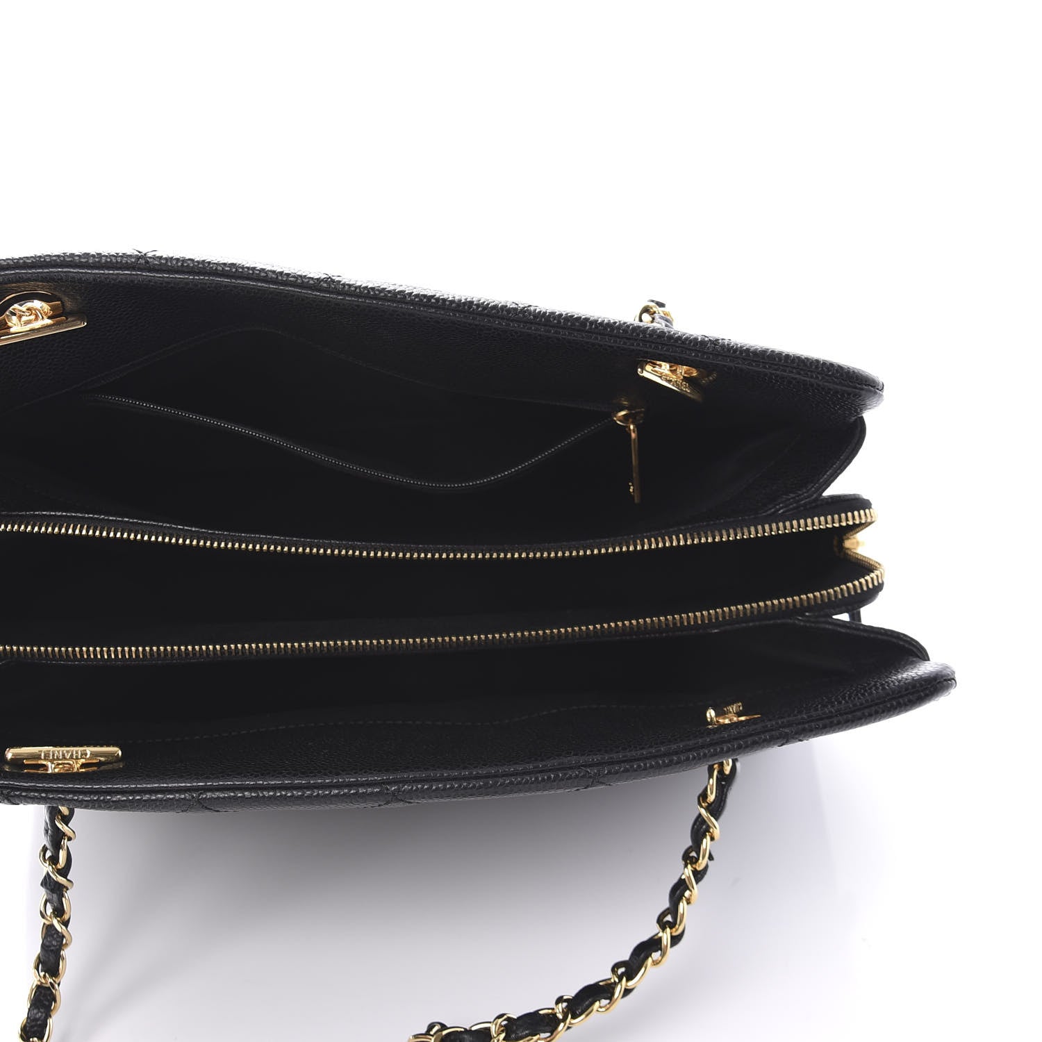 Chanel Caviar Quilted Timeless CC Soft Tote Black 5 of 11