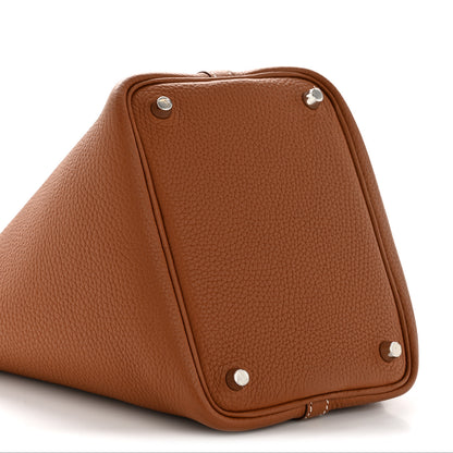 Hermes Taurillon Clemence Picotin Lock 18 PM Gold 9 of 12