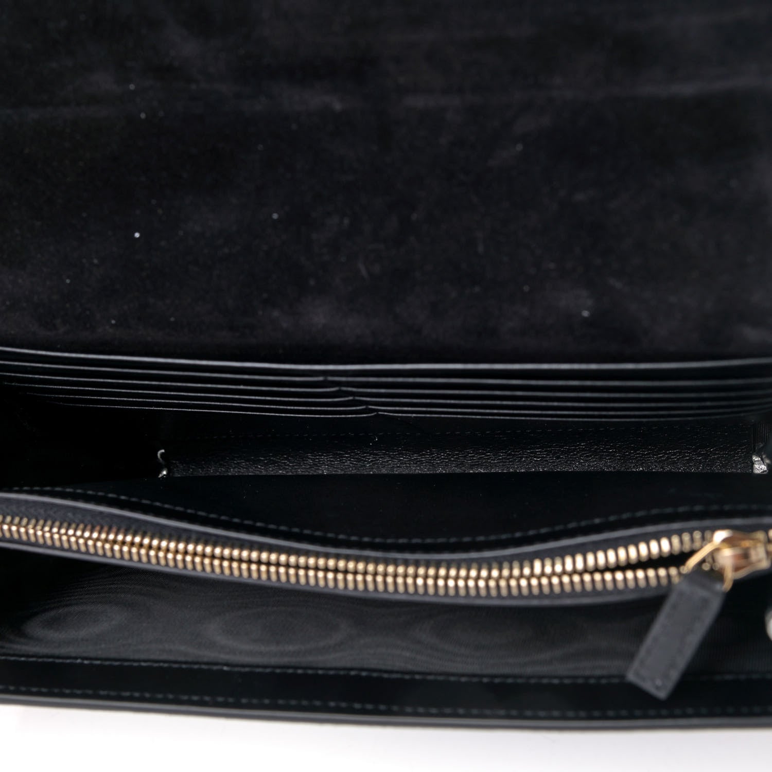 Saint Laurent Metallic Calfskin Monogram Belle de Jour Chain Clutch Silver 4 of 4