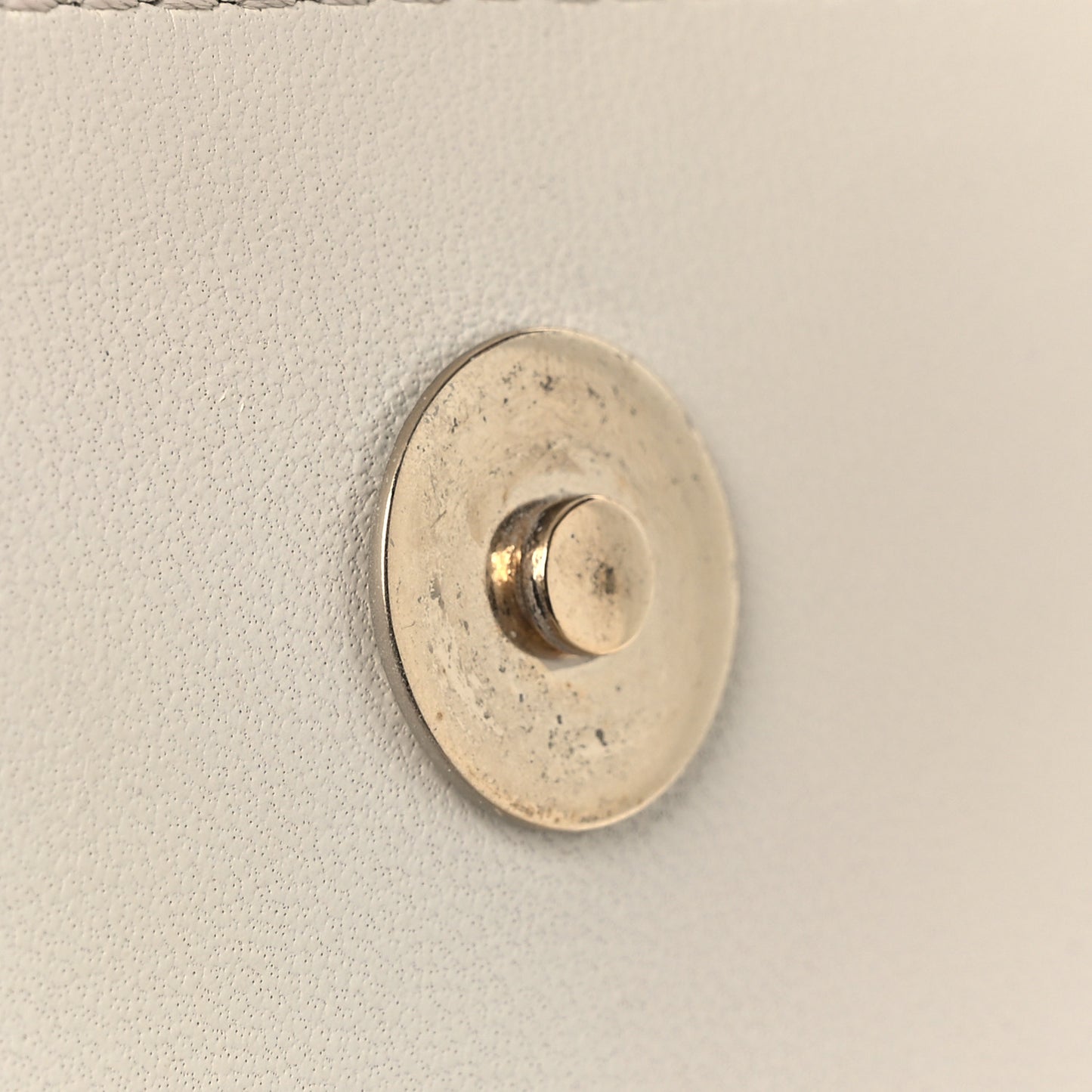 Lambskin CC Mania Flap Bag White