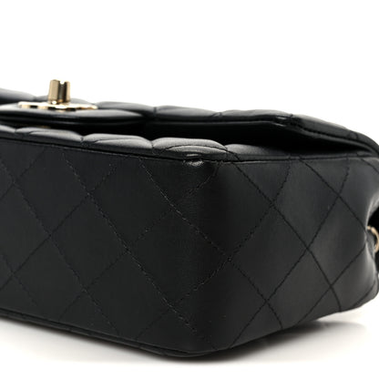 Chanel Lambskin Quilted Mini Rectangular Flap Black 11 of 12