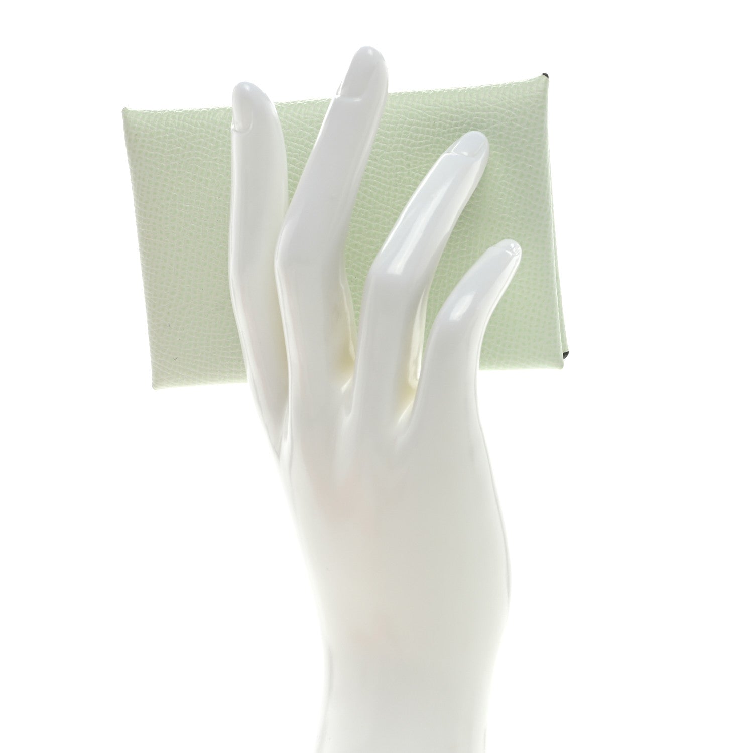Hermes Epsom Calvi Card Case Vert Fizz 2 of 6