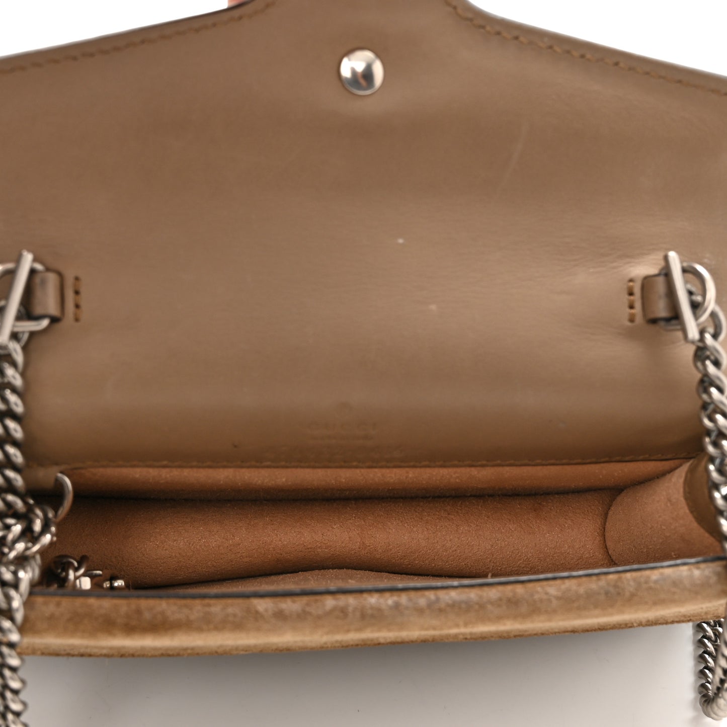 GG Supreme Monogram Super Mini Dionysus Shoulder Bag Taupe