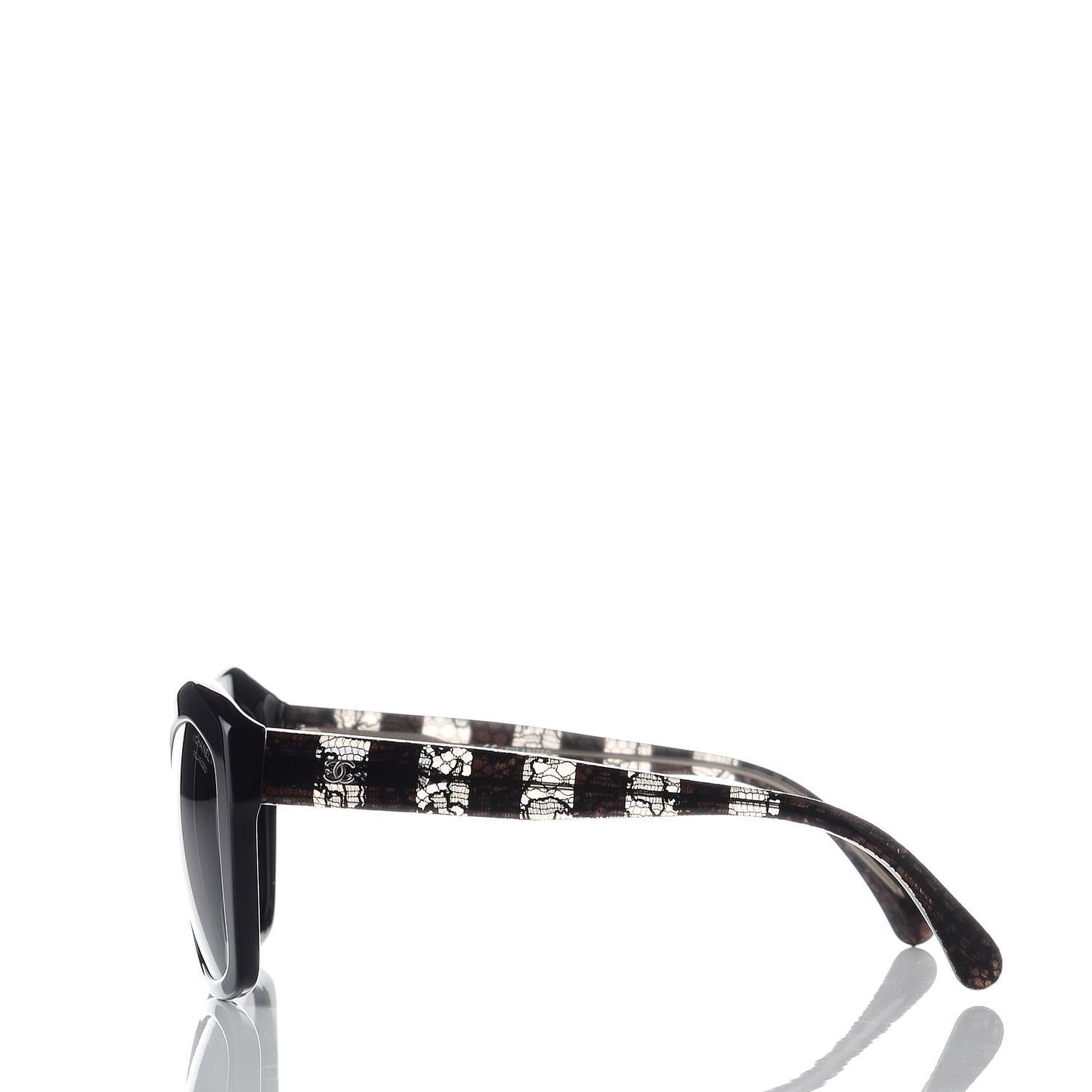 Lace Effect Sunglasses 5296-A Black