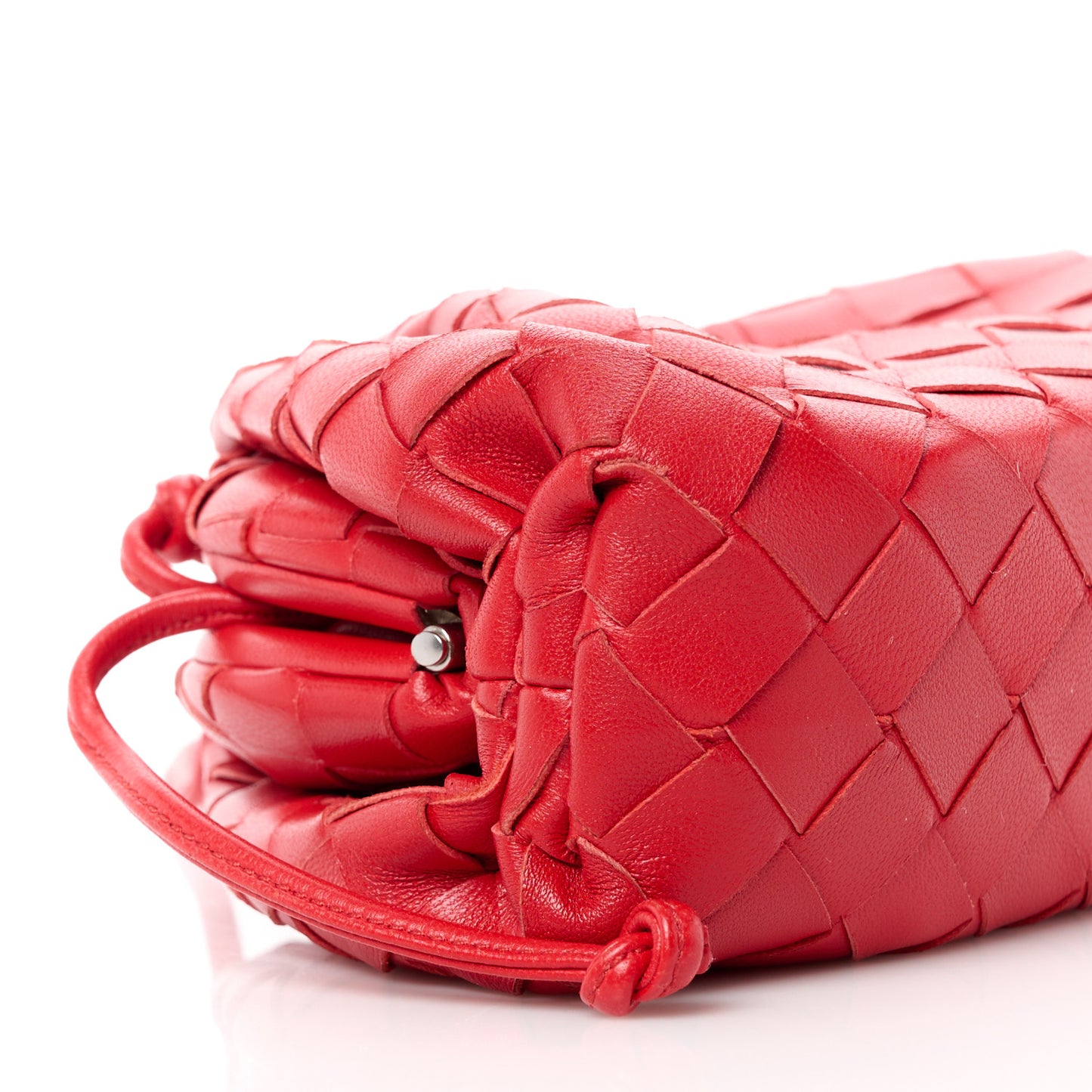 Nappa Intrecciato The Mini Pouch Bright Red